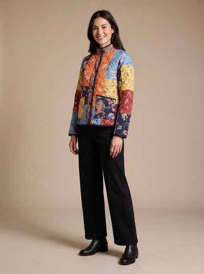 Chaqueta Charlotte Acolchada de Patchwork Multicolor