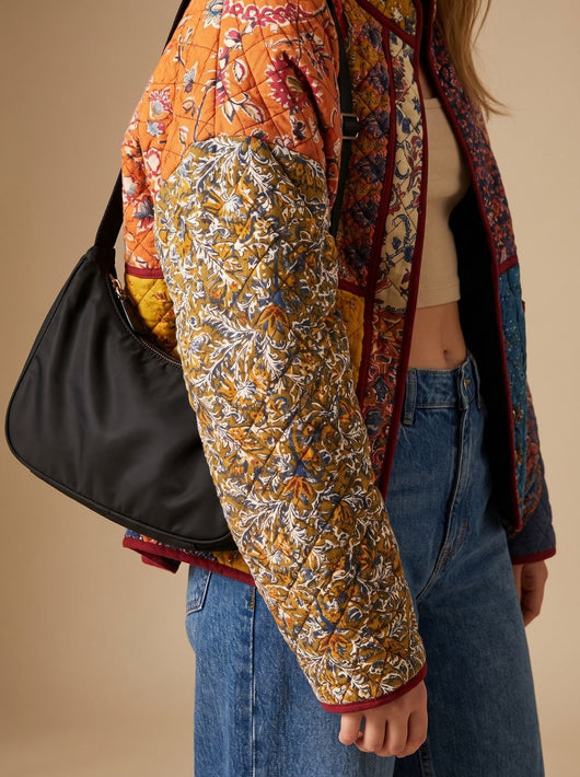 Chaqueta Charlotte Acolchada de Patchwork Multicolor