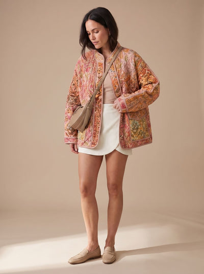 Chaqueta Charlotte Acolchada de Patchwork Multicolor