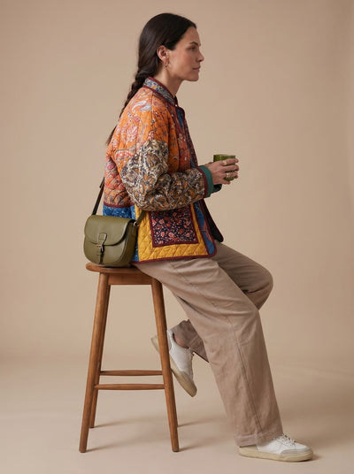 Chaqueta Charlotte Acolchada de Patchwork Multicolor