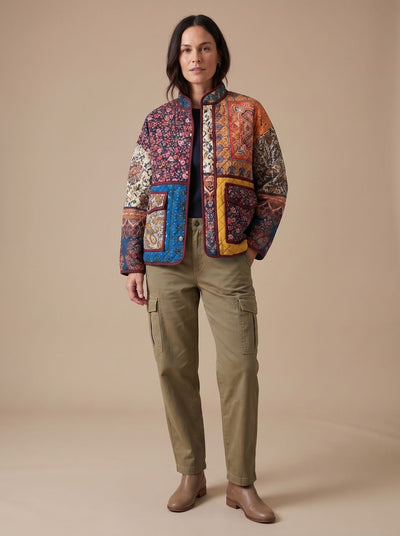 Chaqueta Charlotte Acolchada de Patchwork Multicolor
