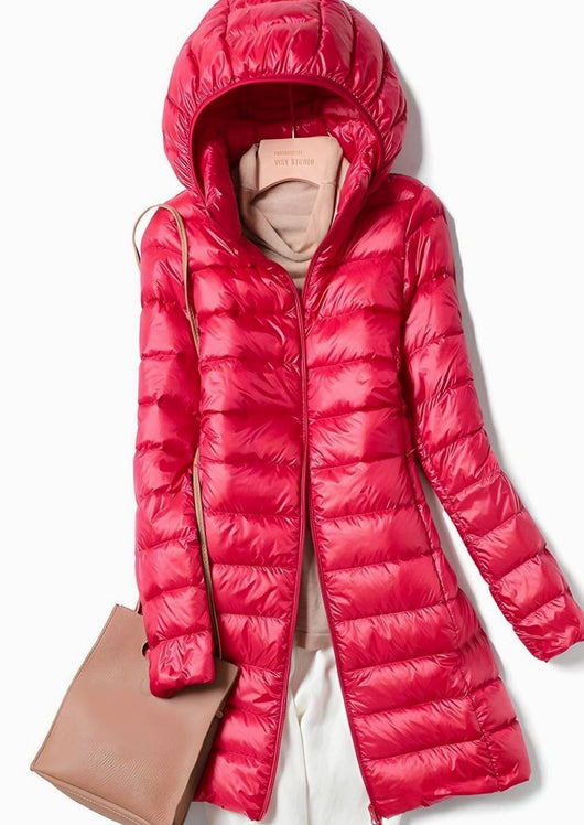 Chaqueta Hannah Acolchada Larga con Capucha Desmontable