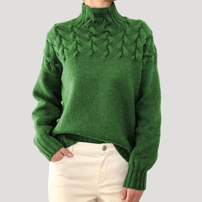 Jersey Sophie de Cuello Vuelto de Punto de Ochos