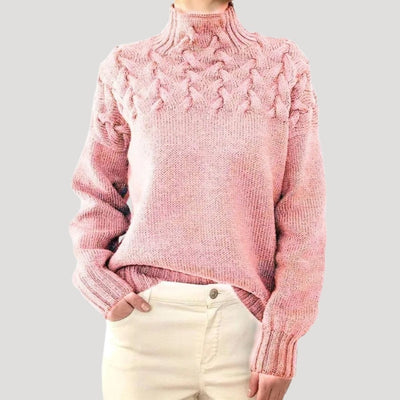 Jersey Sophie de Cuello Vuelto de Punto de Ochos