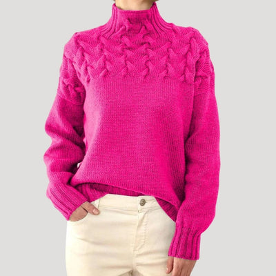 Jersey Sophie de Cuello Vuelto de Punto de Ochos