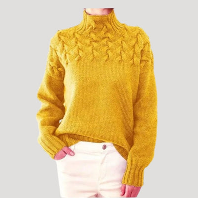 Jersey Sophie de Cuello Vuelto de Punto de Ochos