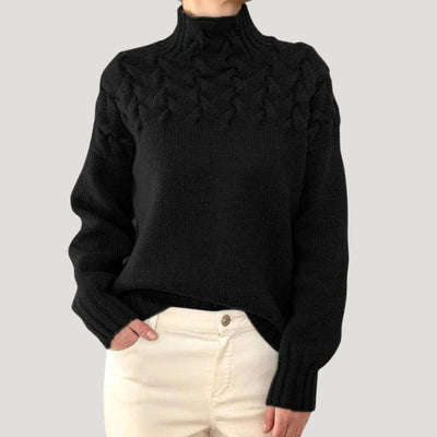 Jersey Sophie de Cuello Vuelto de Punto de Ochos