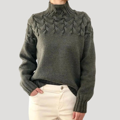 Jersey Sophie de Cuello Vuelto de Punto de Ochos