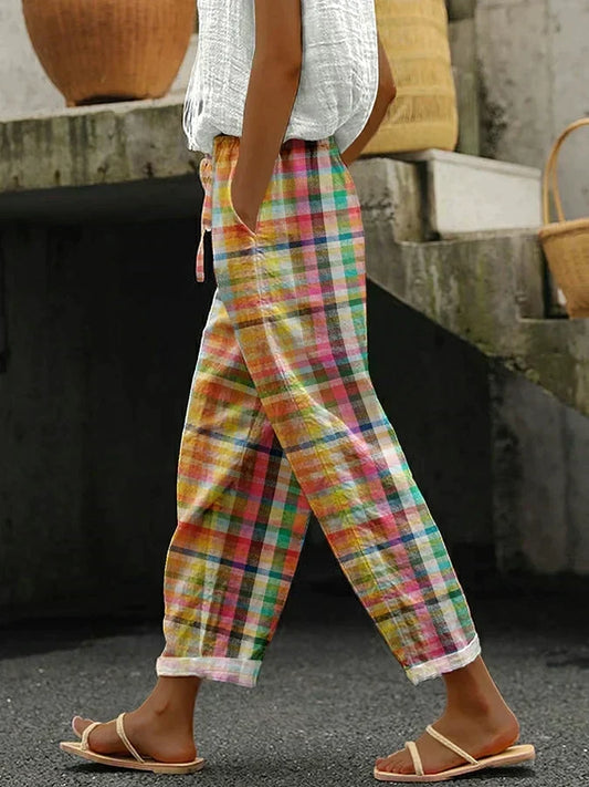 Valerie | Pantalón Casual de Cuadros