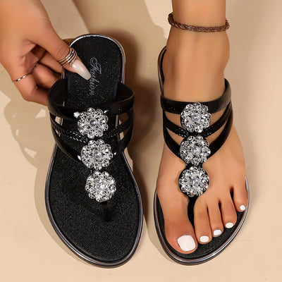 Eloira | Sandalias Planas Glamurosas