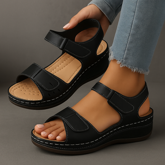 Nina | Sandalias con Tacón de Cuña