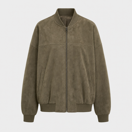 Bomber Fairholme Acolchada Efecto Ante