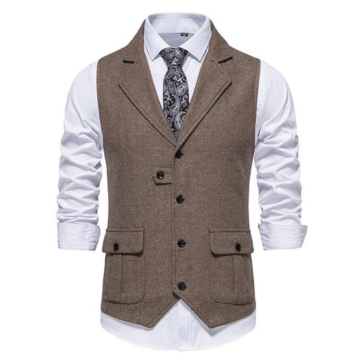 Chaleco Paul de Espiguilla Estilo Vintage
