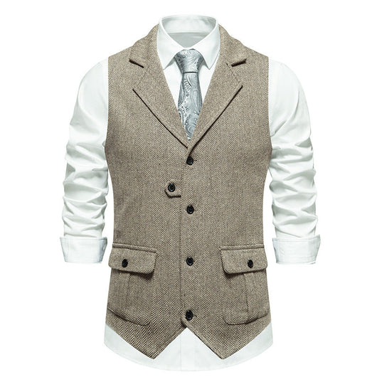 Chaleco Paul de Espiguilla Estilo Vintage