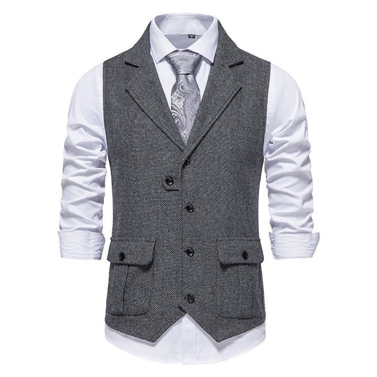 Chaleco Paul de Espiguilla Estilo Vintage
