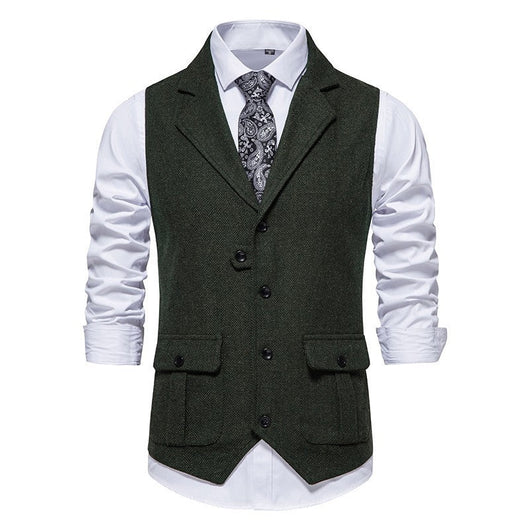 Chaleco Paul de Espiguilla Estilo Vintage