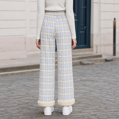 Pantalón Blythe de Cuadros y Pierna Ancha