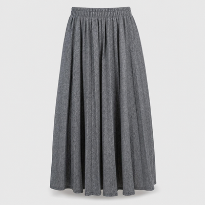 Falda Midi Marlowe Plisada Efecto Lana