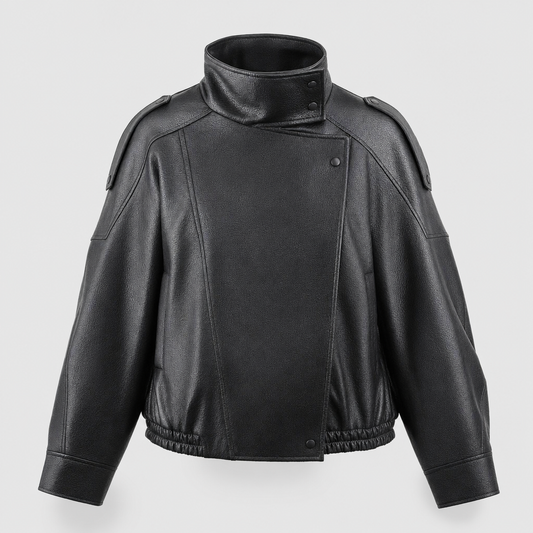 Cazadora Bomber Kingsley Corta de Polipiel
