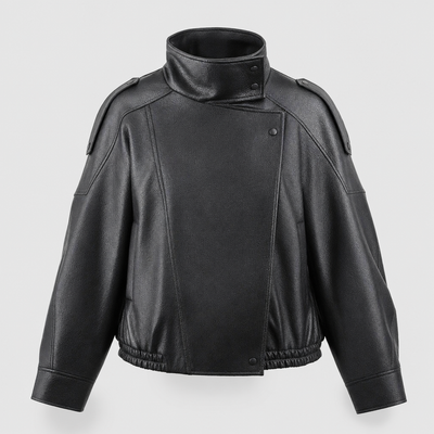 Cazadora Bomber Kingsley Corta de Polipiel