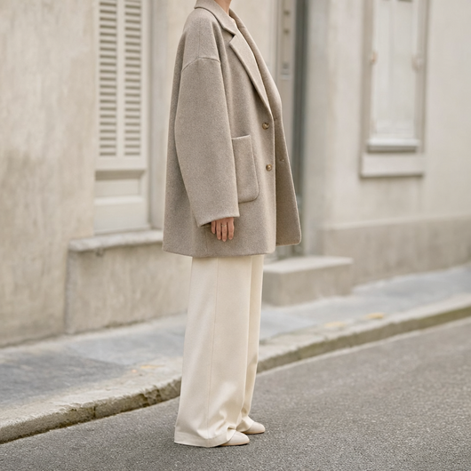 Chaqueta Camisera Pemberton Oversize de Lana