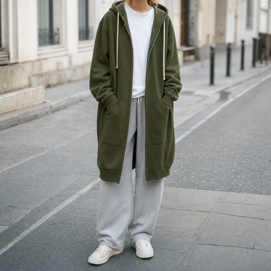 Sudadera Rowley Oversize con Cremallera
