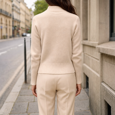 Jersey Selby de Cuello Alto con Botones
