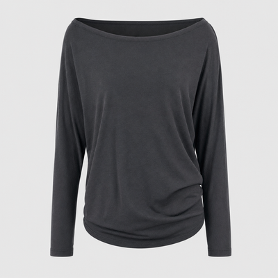 Top Ashwell de Cuello Barco Drapeado