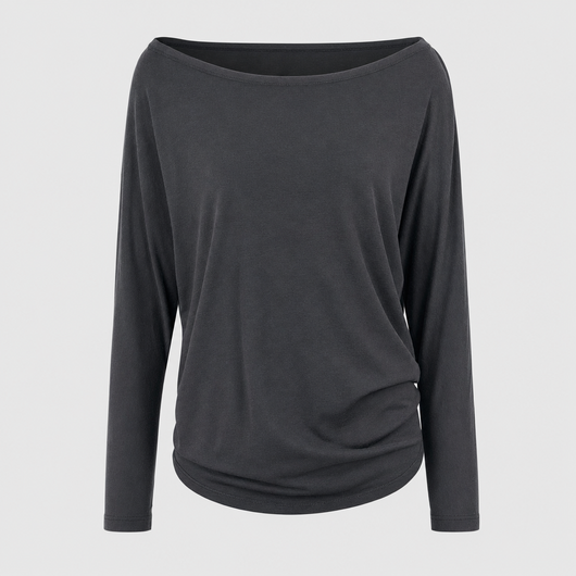 Top Ashwell de Cuello Barco Drapeado