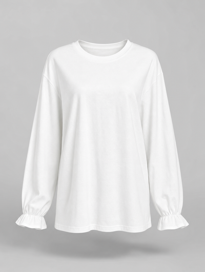 Blusa Elsbeth con Puños de Volante