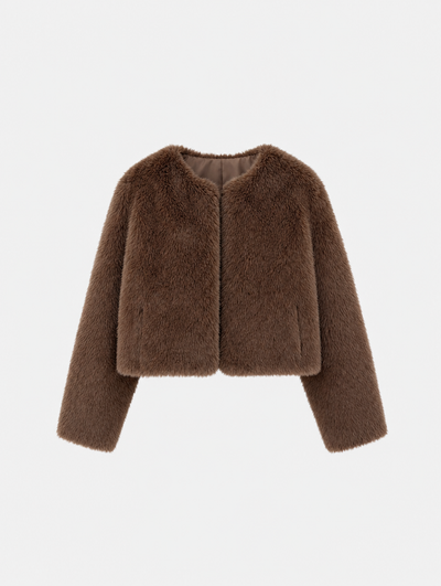 Chaqueta Corta de Pelo Sintético Yealand