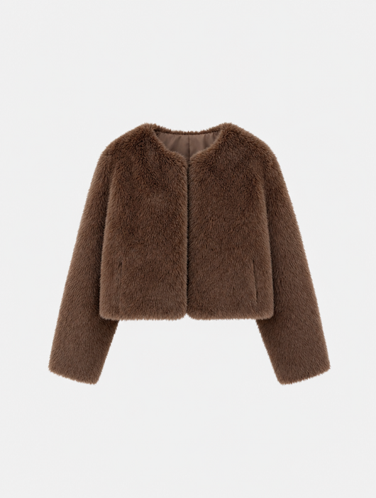 Chaqueta Corta de Pelo Sintético Yealand