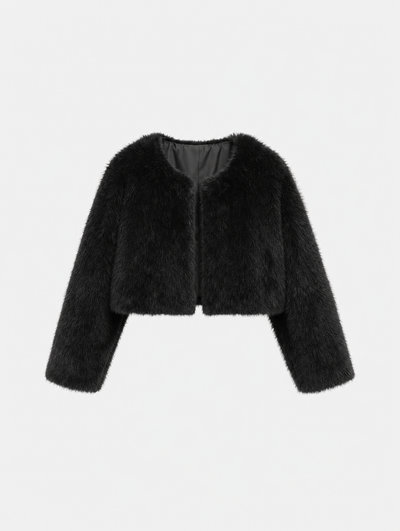 Chaqueta Corta de Pelo Sintético Yealand