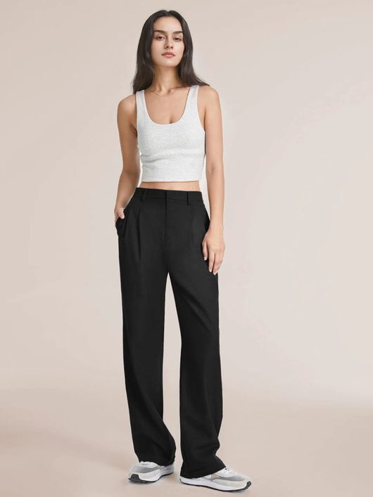 Pantalón Barbara de Pierna Ancha y Talle Alto