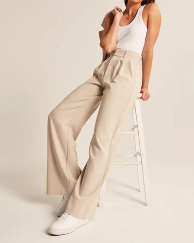 Pantalón Barbara de Pierna Ancha y Talle Alto