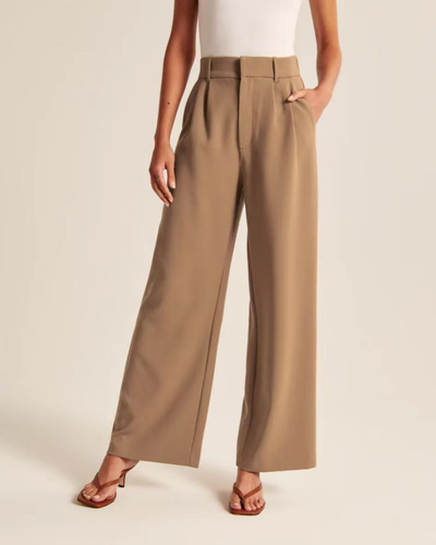 Pantalón Barbara de Pierna Ancha y Talle Alto