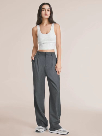 Pantalón Barbara de Pierna Ancha y Talle Alto