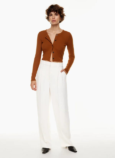Pantalón Barbara de Pierna Ancha y Talle Alto