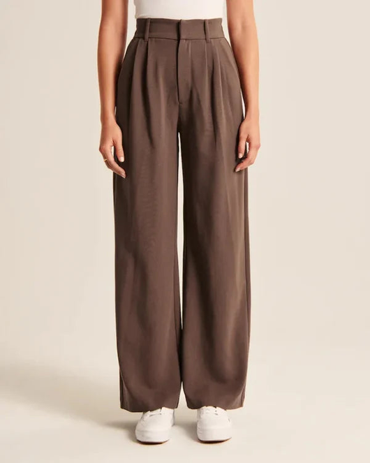 Pantalón Barbara de Pierna Ancha y Talle Alto