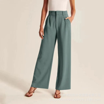 Pantalón Barbara de Pierna Ancha y Talle Alto