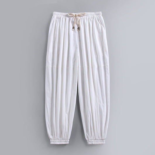 Pantalones Palazzo Riviera de Lino Ancho - Comodidad Ligera y Sin Esfuerzo
