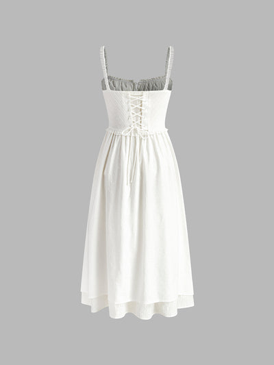 Celeste | Vestido Midi de Tirantes Finos