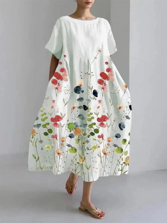 Vestido Maxi Floral – Vestido Casual de Verano | Elara