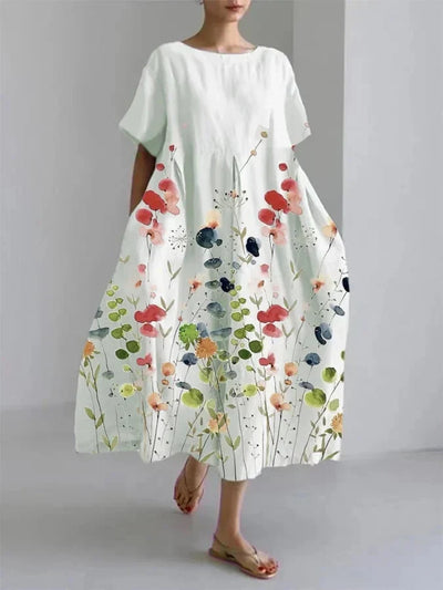 Vestido Maxi Floral – Vestido Casual de Verano | Elara