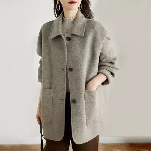 Abrigo Harlow Oversize Mezcla de Lana