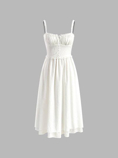 Celeste | Vestido Midi de Tirantes Finos