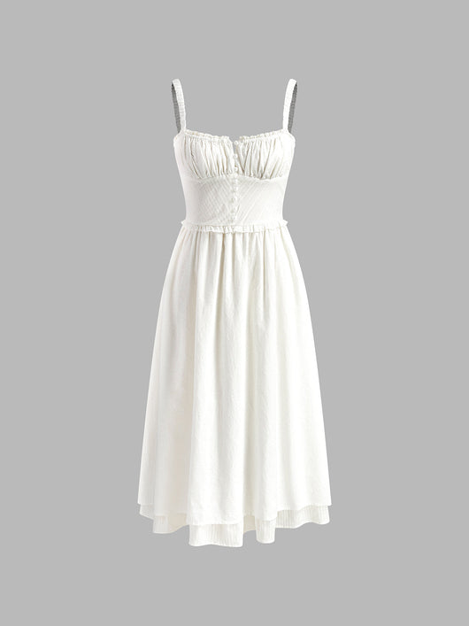 Celeste | Vestido Midi de Tirantes Finos