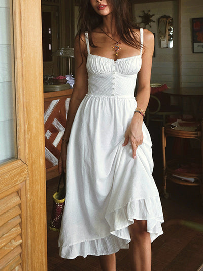 Celeste | Vestido Midi de Tirantes Finos