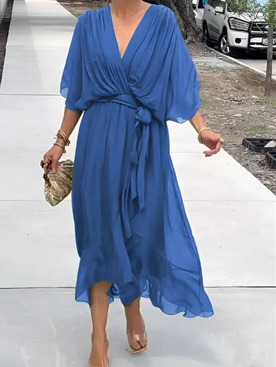 Vestido Midi Cruzado – Vestido Casual | Sylvia