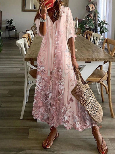 Seraphina | Vestido Maxi Floral Casual de Verano